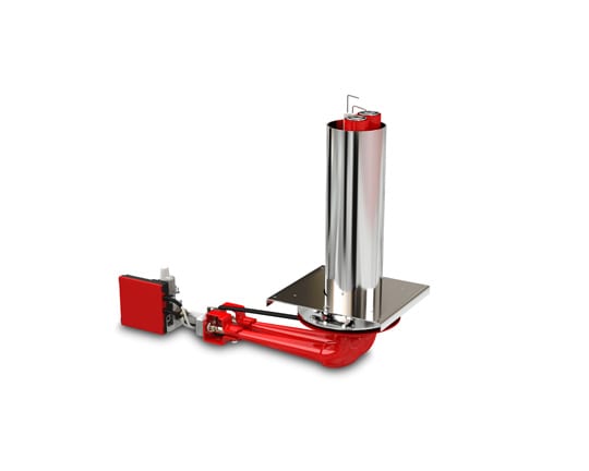 E2 natural gas automatic burner for wood-fired pizza ovens